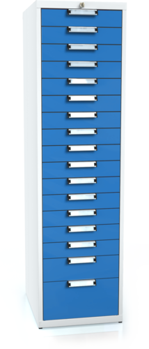 Universal cabinet for workbenches 1773 x 480 x 600 - 17x drawer